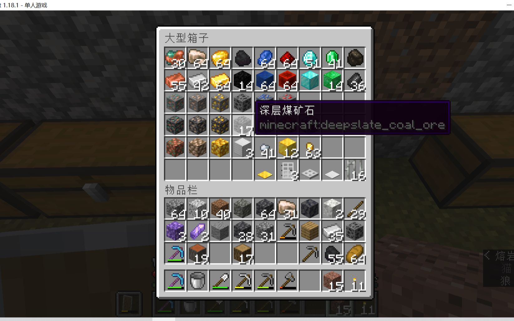 我的世界1181最稀有的矿物我居然在生存中挖到了深层煤矿石