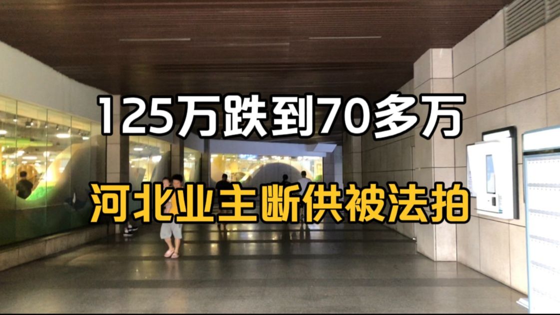 从125万跌到70多万,河北业主断供被法拍哔哩哔哩bilibili