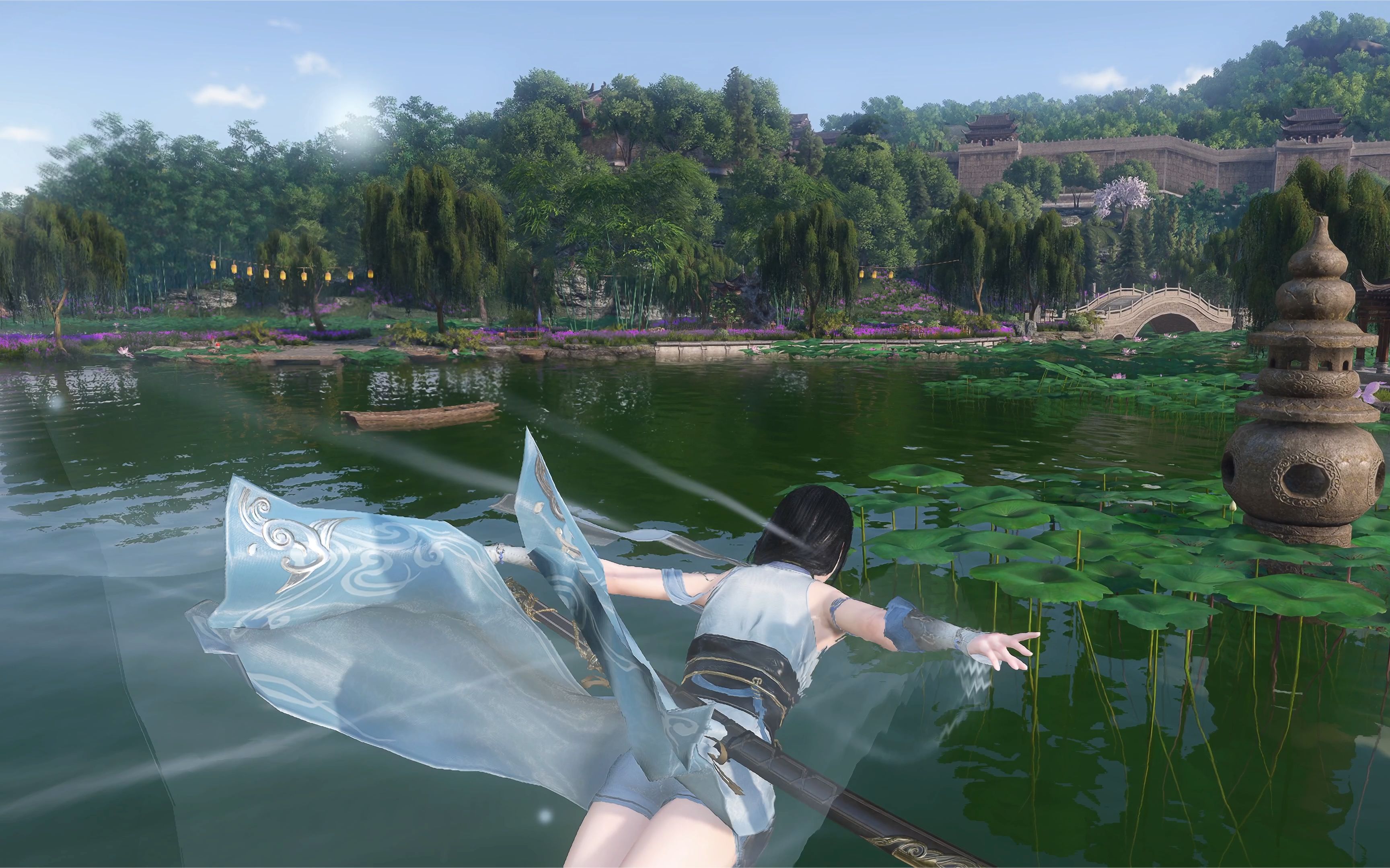 这武侠网游画面真的太好了,啥时候手游有她一半强就好了!