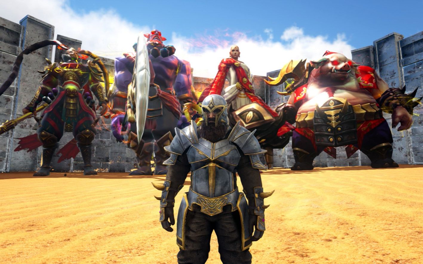 方舟生存进化 灭绝战洪荒 遗忘者渡渡霸王龙激战唐僧师徒四人