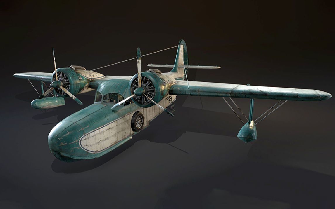 【3dmax】次世代"二战飞机"建模,3dmax零基础布线|卡线案例讲解