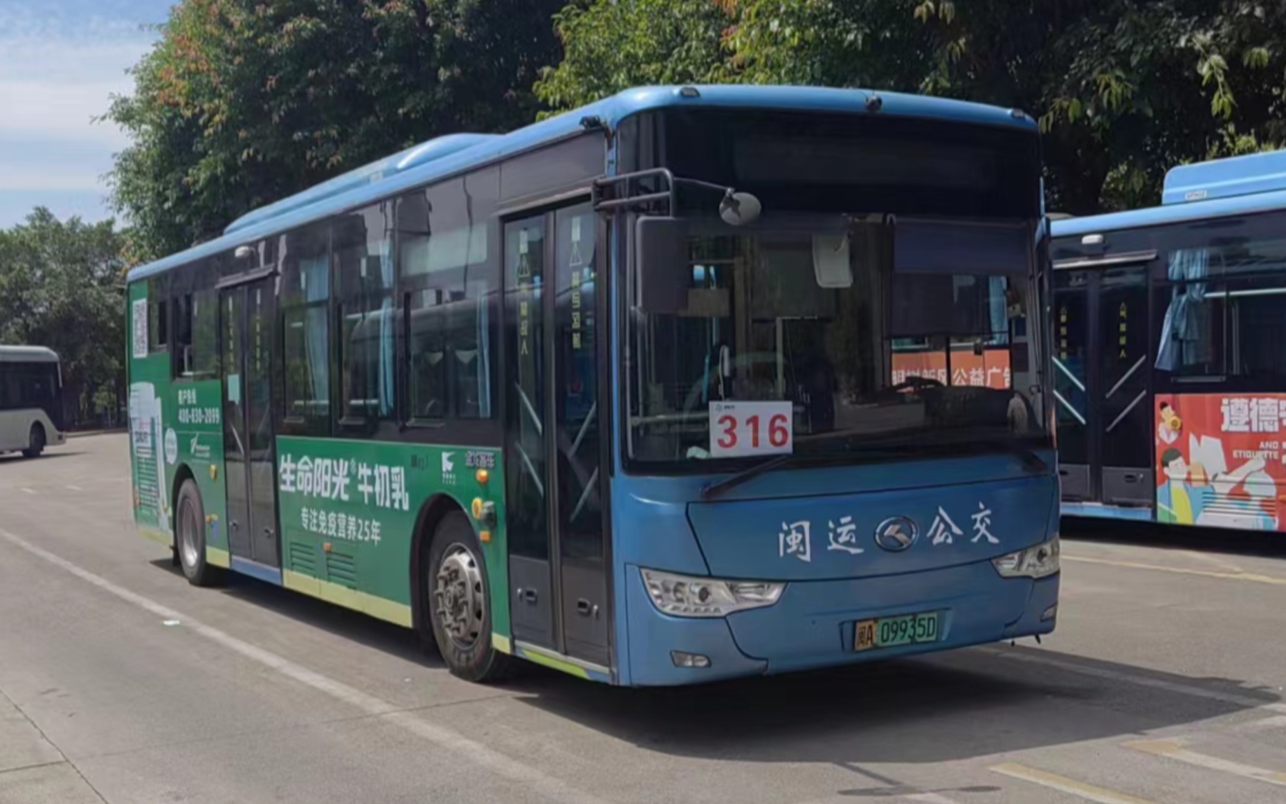 【婷婷公交迷】福州闽运公交316路公交车(东山新苑公交站-福大东门)