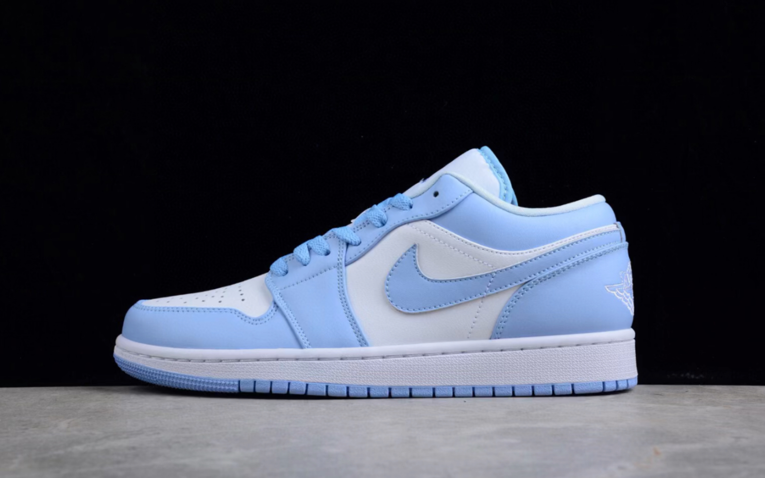 air jordan 1 low aluminum aj1 乔丹北卡蓝低帮运动鞋dc0774-141
