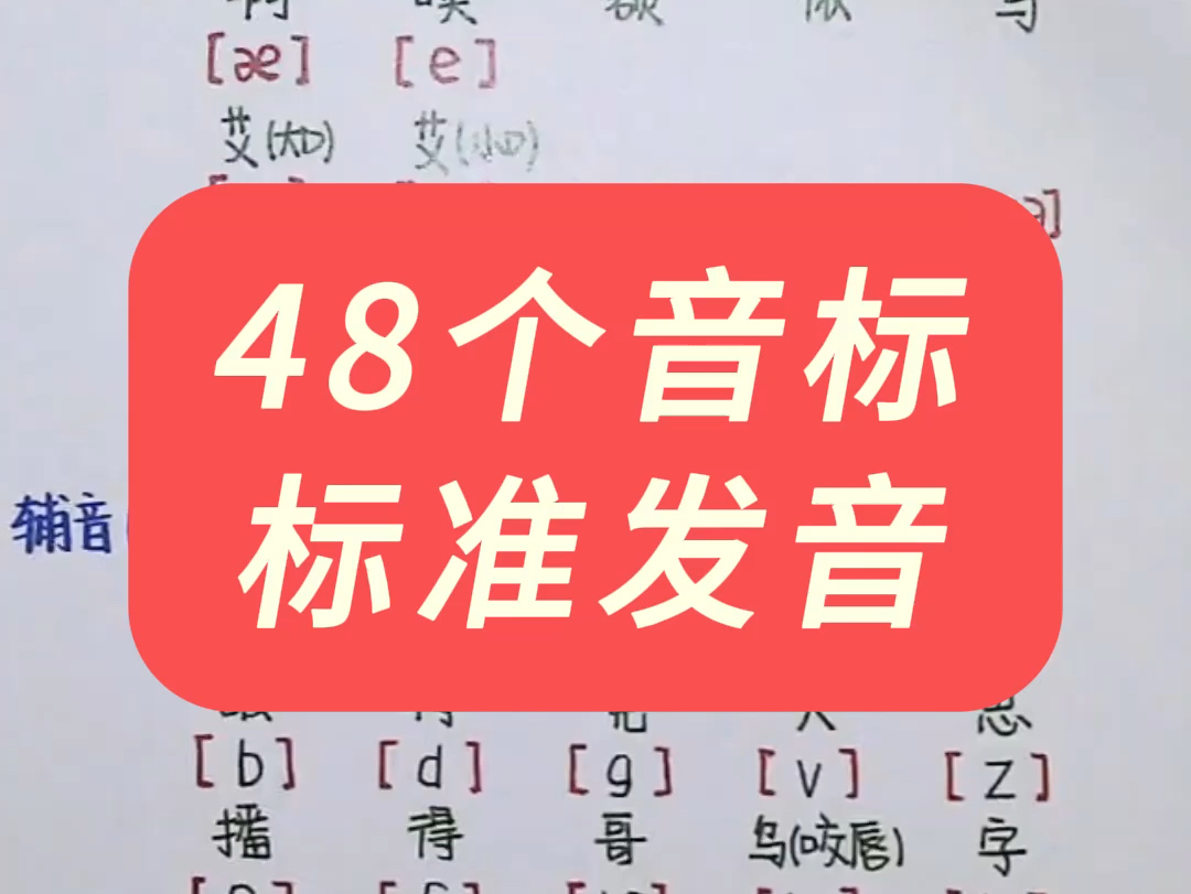 音标系列|48个音标发音哔哩哔哩bilibili