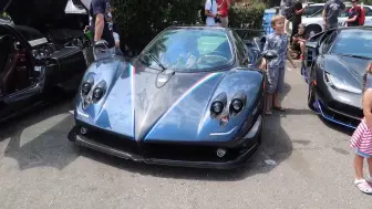 Video herunterladen: 帕加尼（Pagani）Zonda Tricolore（3/3） #76119 外观与内饰展示 启动声浪