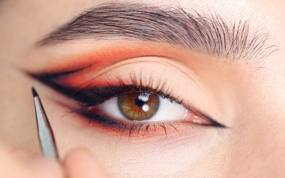 hindash|how to系列:火焰红眼线教程