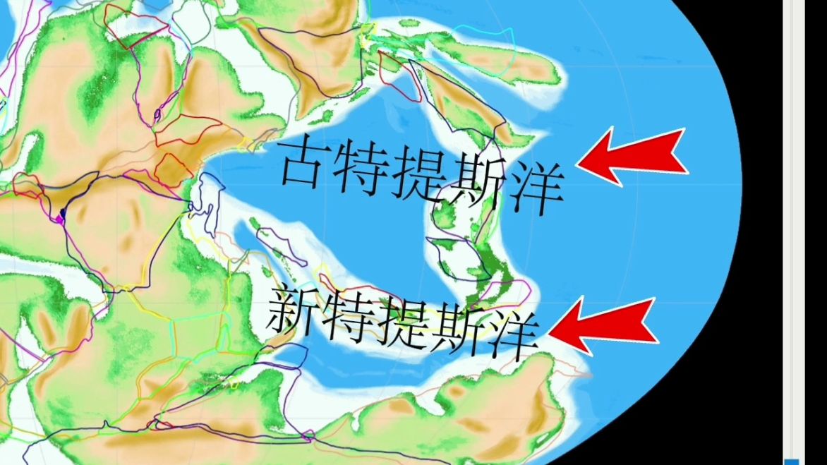 特提斯洋演化示意图(410Ma~0Ma)哔哩哔哩bilibili