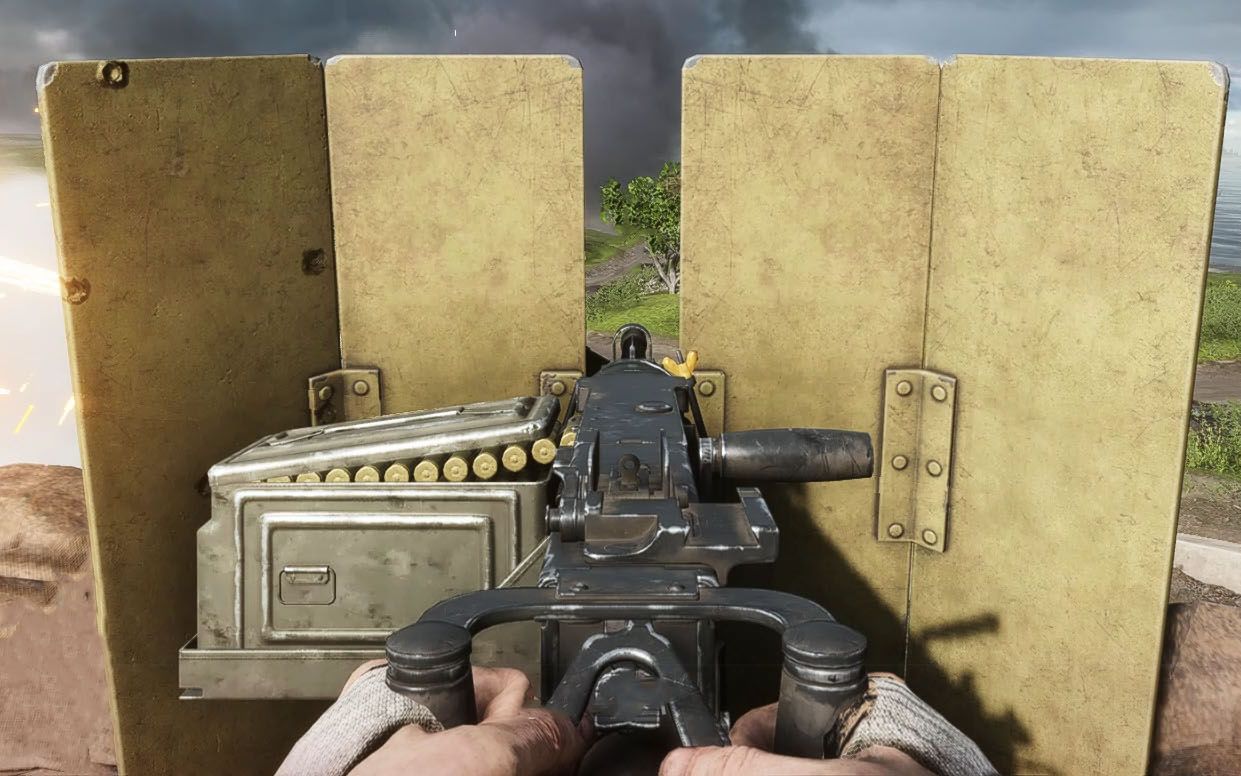 战地5:.50大口径重机枪 在游戏中特别罕见 但是属性弱爆不建议使用!