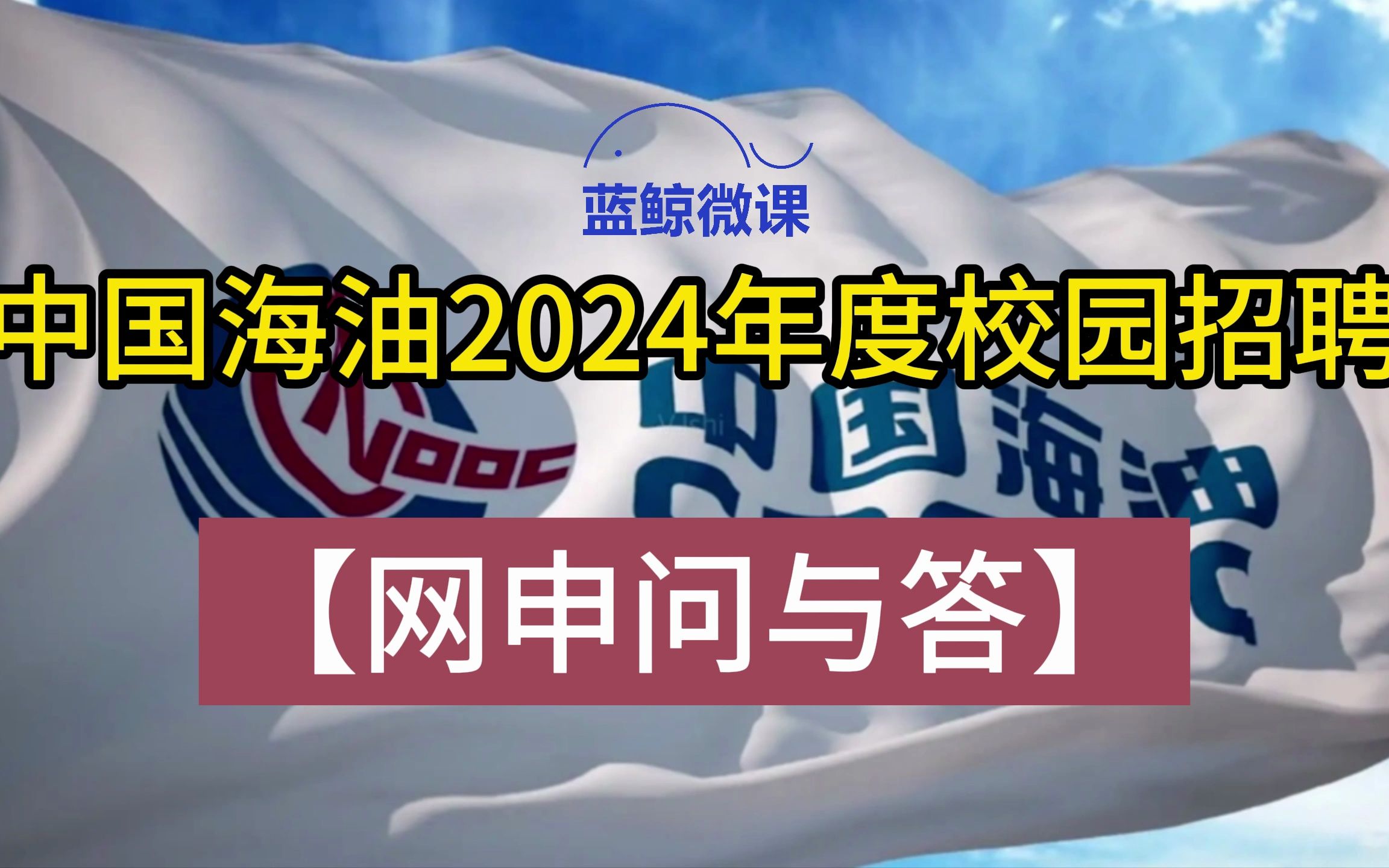 中国海油2024年度校园招聘【网申问与答】哔哩哔哩bilibili