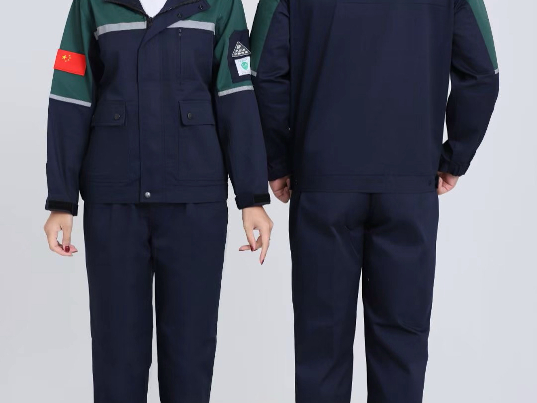 涤棉网格防静电工作服定制 天津工作服定制源头厂家