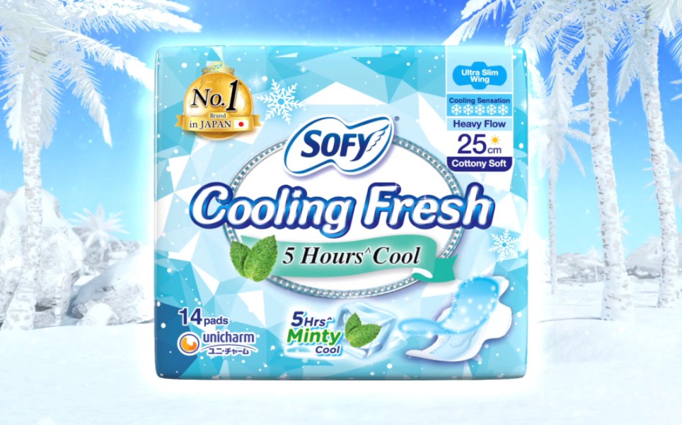 【个人护理·尤妮佳马来西亚】苏菲cooling fresh卫生巾 - 广告合集
