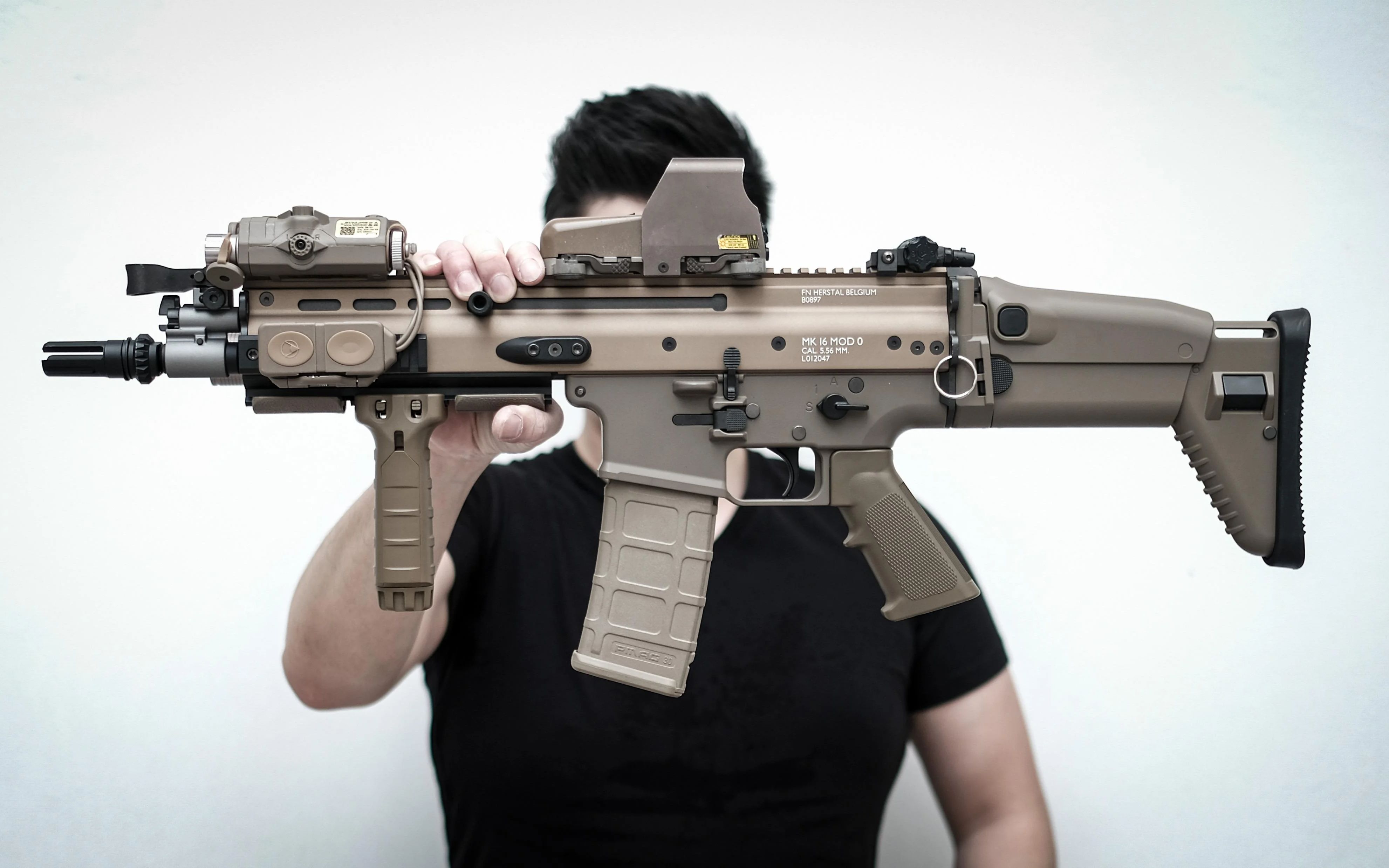 【9hole】scar-l是否太过誉?实弹mk16快速射击测试