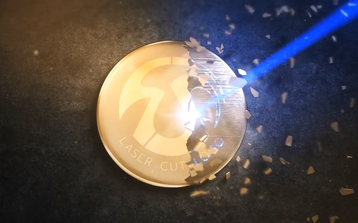 ae模板-镭射激光扫射清除特效的动态logo片头模板动态徽标视频动态