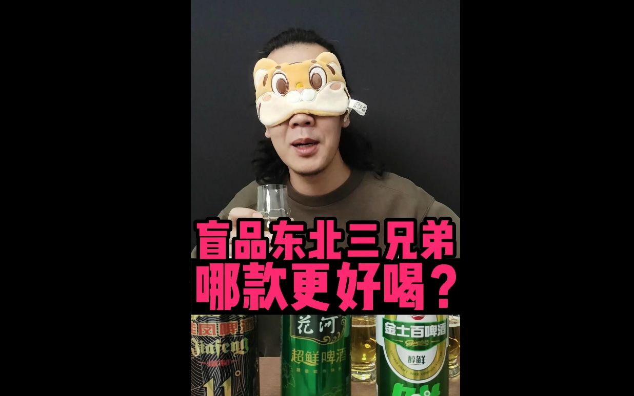 盲品东北啤酒三兄弟,结果翻车了?哔哩哔哩bilibili