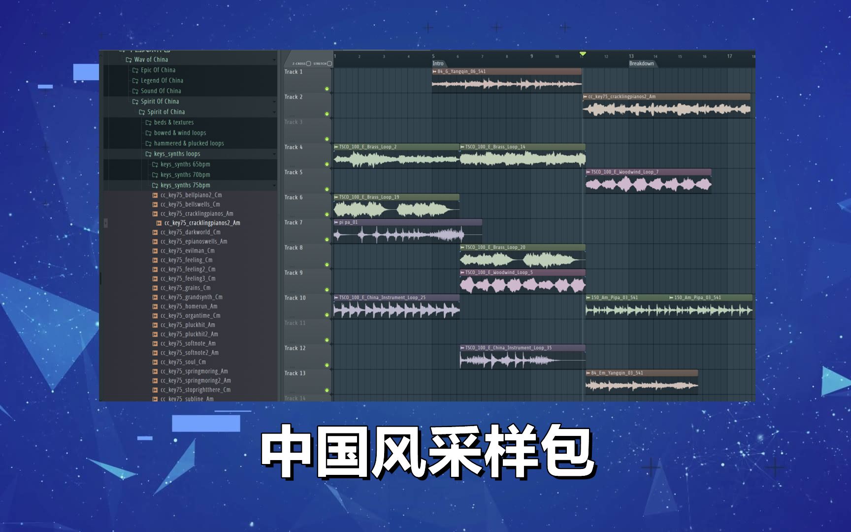 [图]中国风采样包分享！琵琶 二胡 三弦 古筝 马头琴 葫芦丝 唢呐 鼓 人声 Loops 等中国风乐器采样下载 ！！！