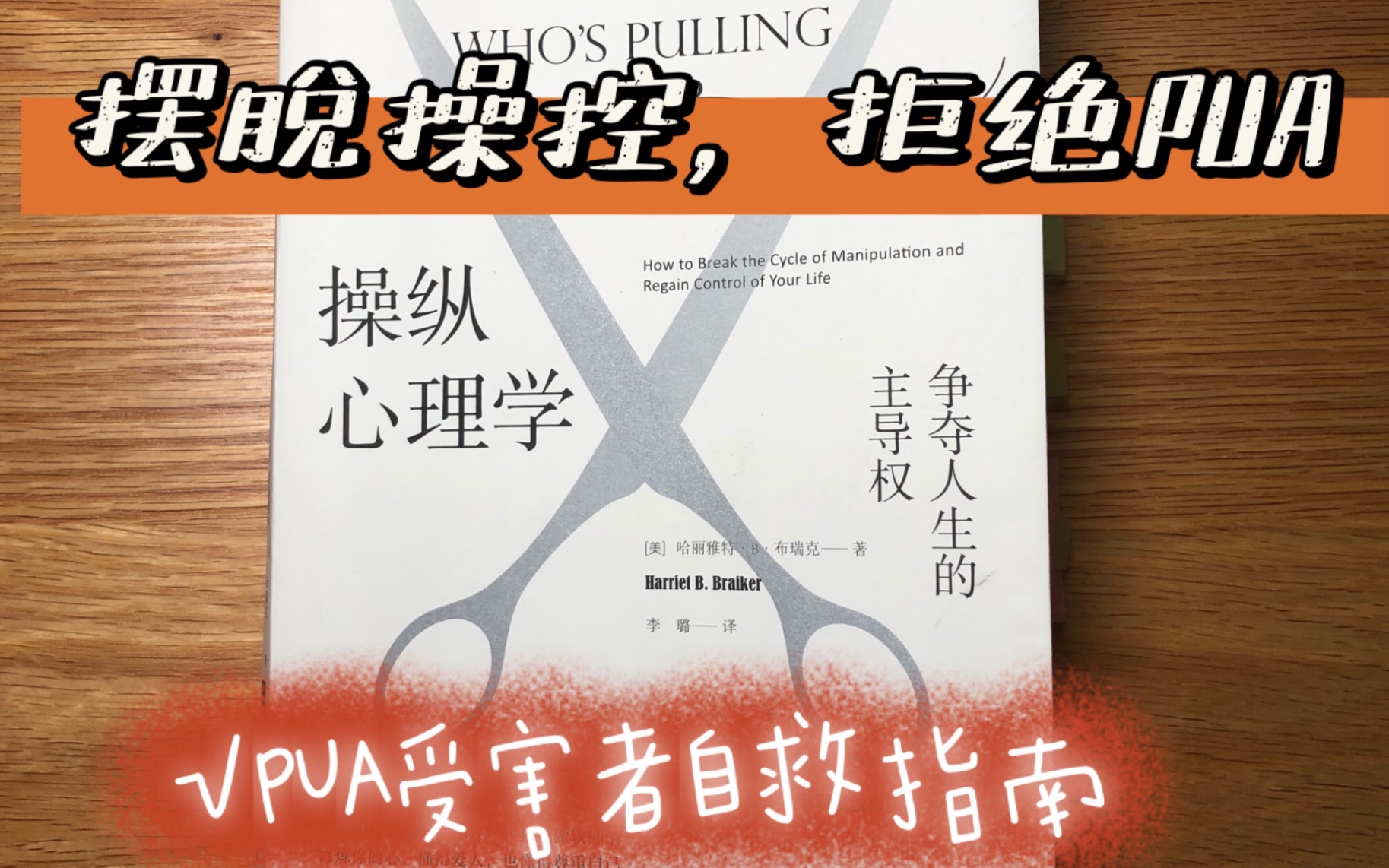 PUA受害者自救指南|一本书教你摆脱PUA,逃离操控哔哩哔哩bilibili