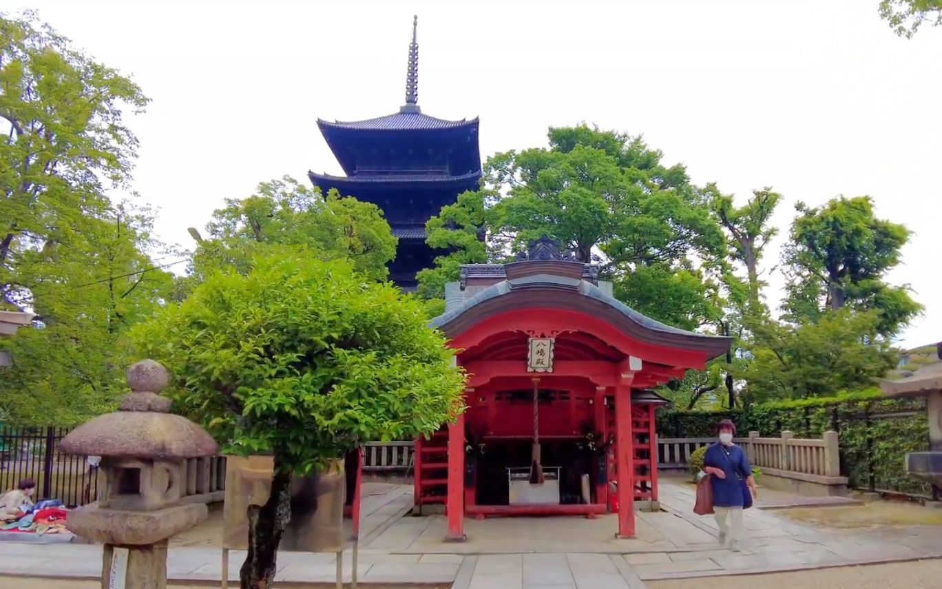 【超清日本】漫步京都 世界遗产 东寺的五重塔庭园和弘法集市 (1080P高清版) 2023.6哔哩哔哩bilibili