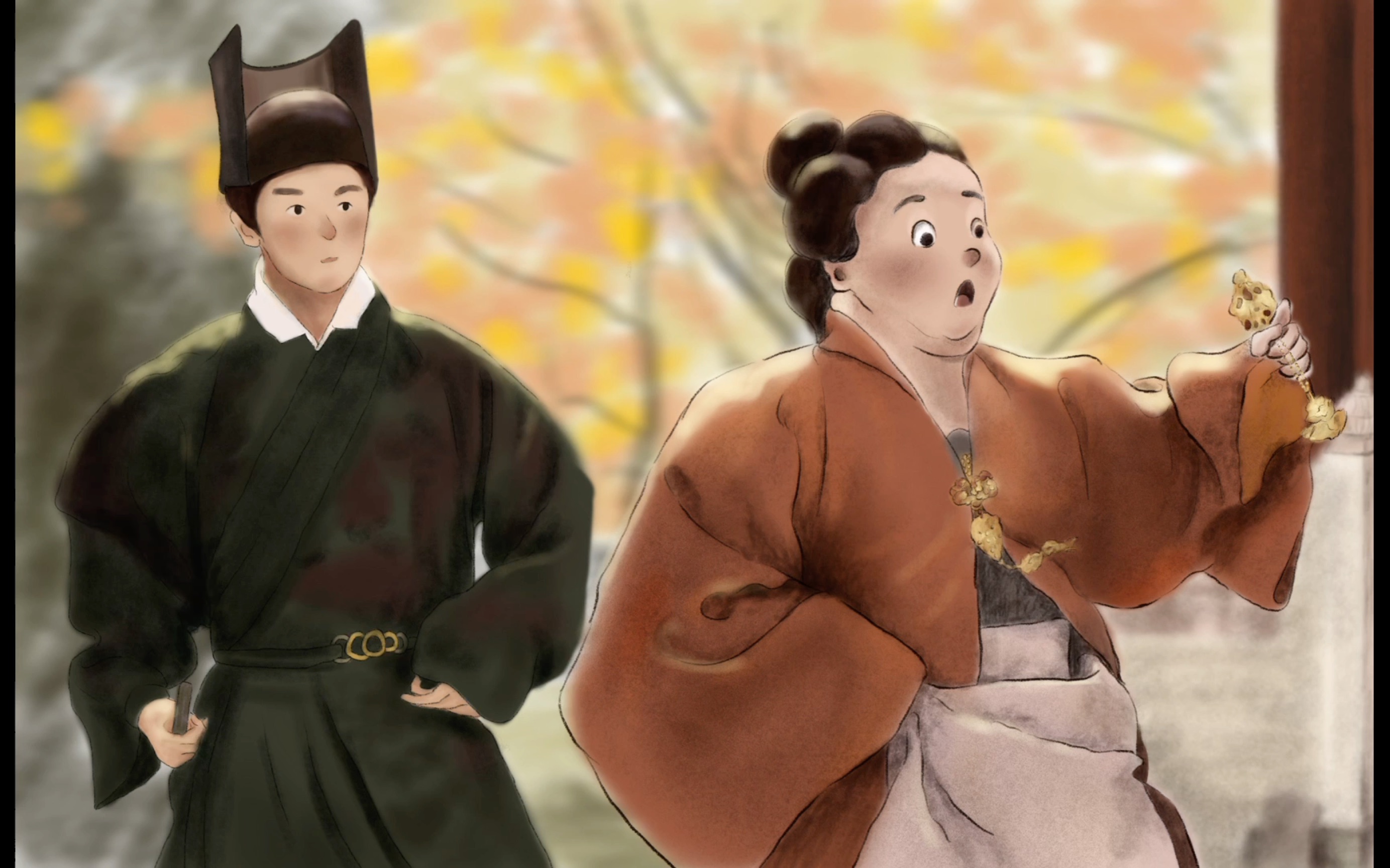 电视剧截图绘画插画