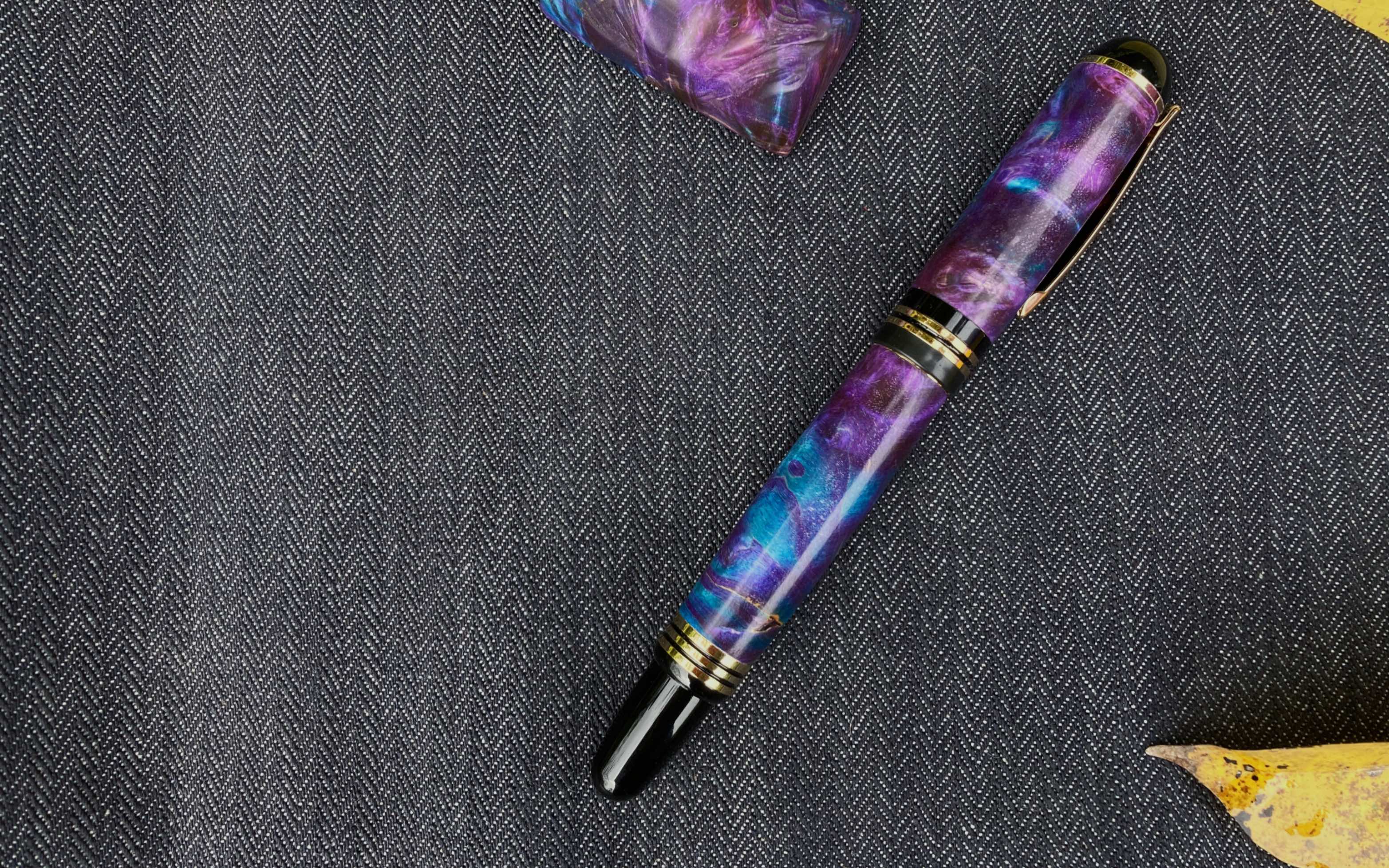 钢笔分享——夏日的蓝紫色,颜值很的很可!