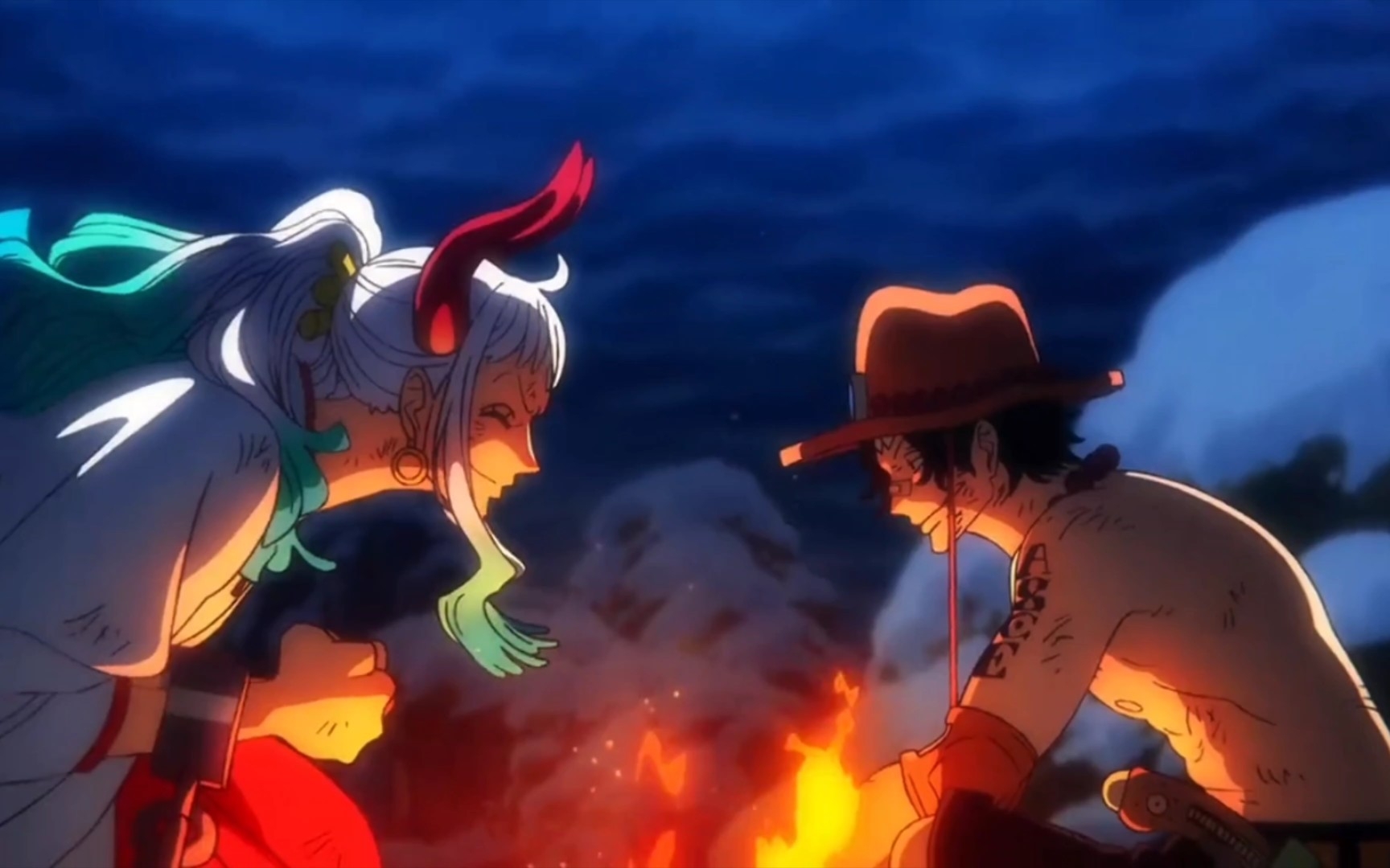 命运的碰撞 大和与艾斯 下次见面要一起出航呀