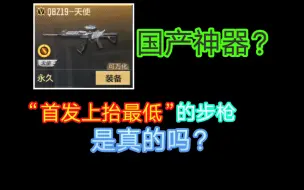 Video herunterladen: 【武器品读】QBZ19天使，能否成为轮椅枪？和191有关系吗？