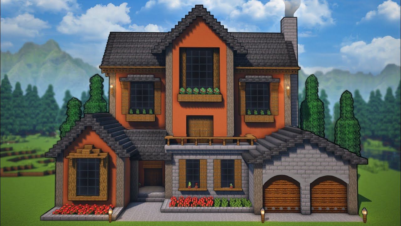 minecraft 金合欢郊区住宅