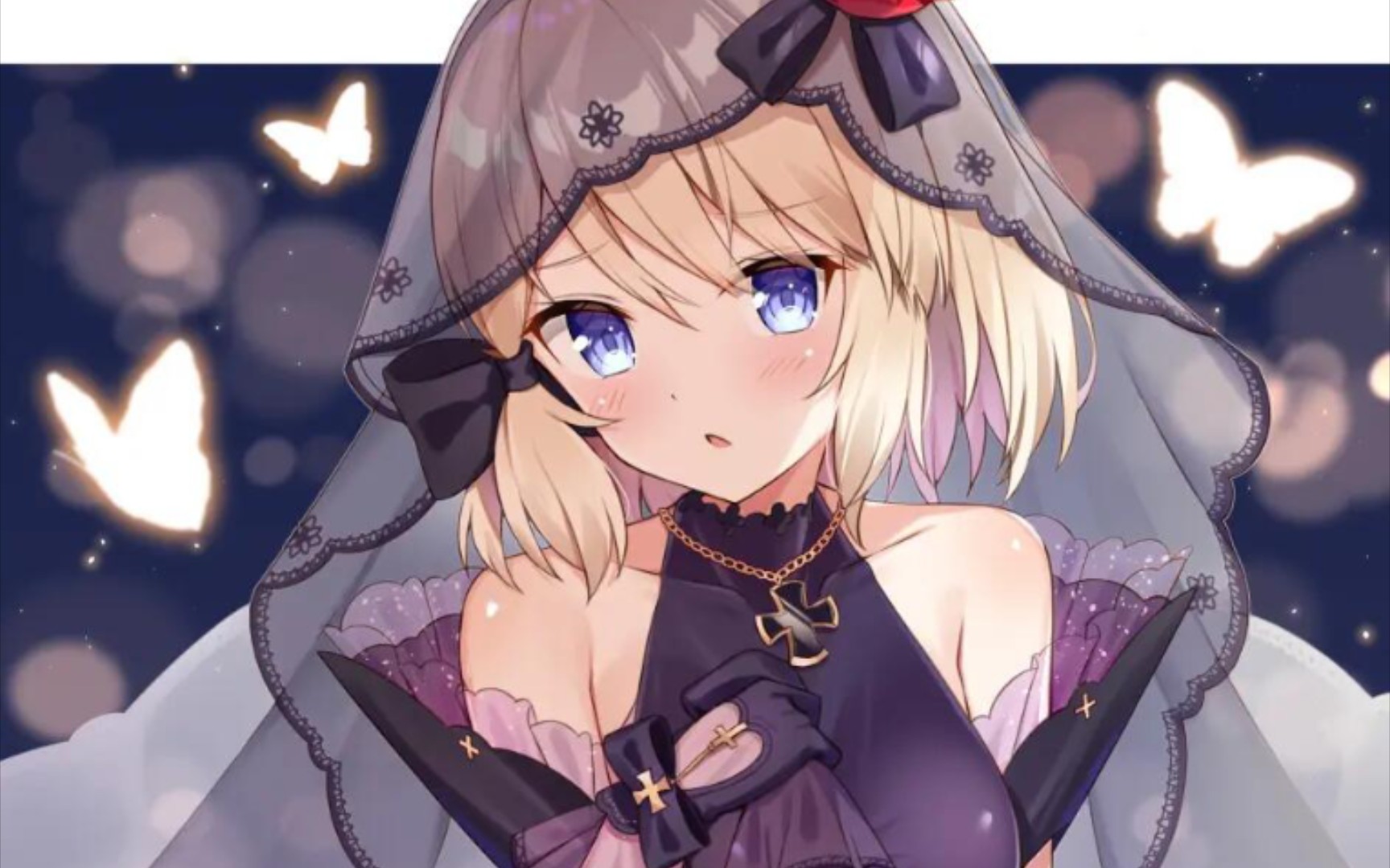 【碧蓝航线】z23(黑曜的嫁衣)誓约皮肤语音鉴赏含特触