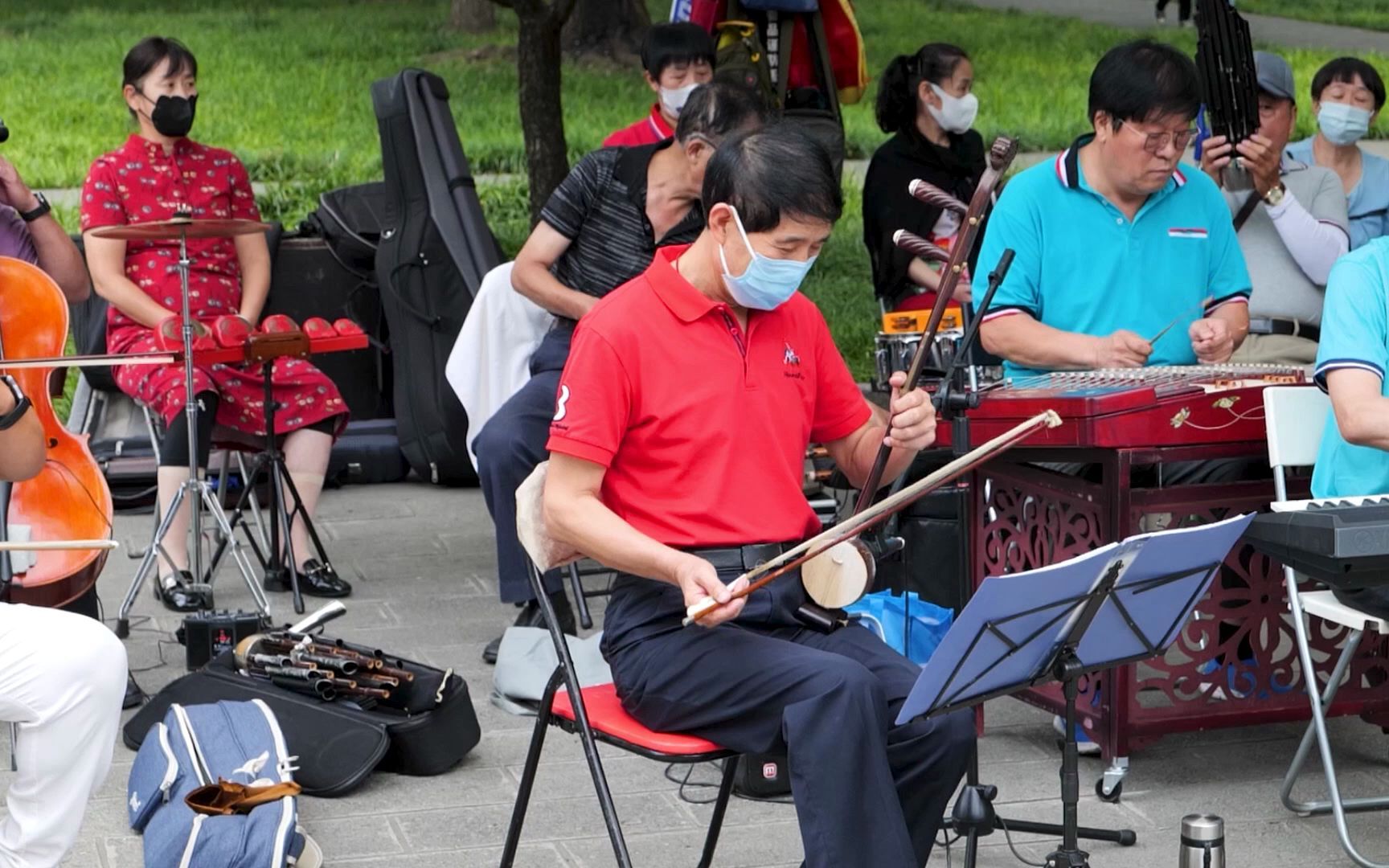 民乐合奏《苦菜花》,北京天坛琴之声民乐队演奏