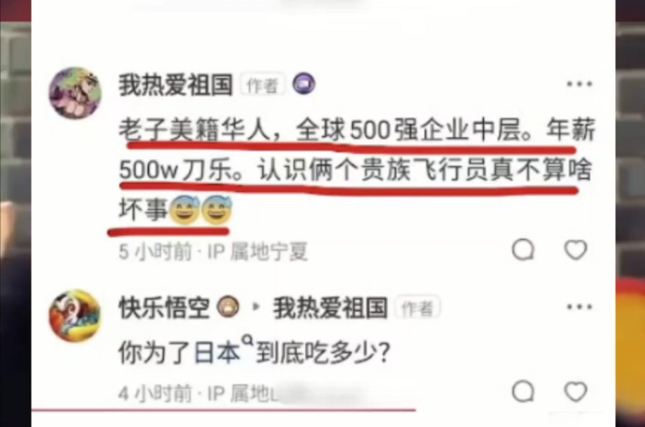 美籍华人年薪500万刀,ip宁夏,热爱祖国~哔哩哔哩bilibili