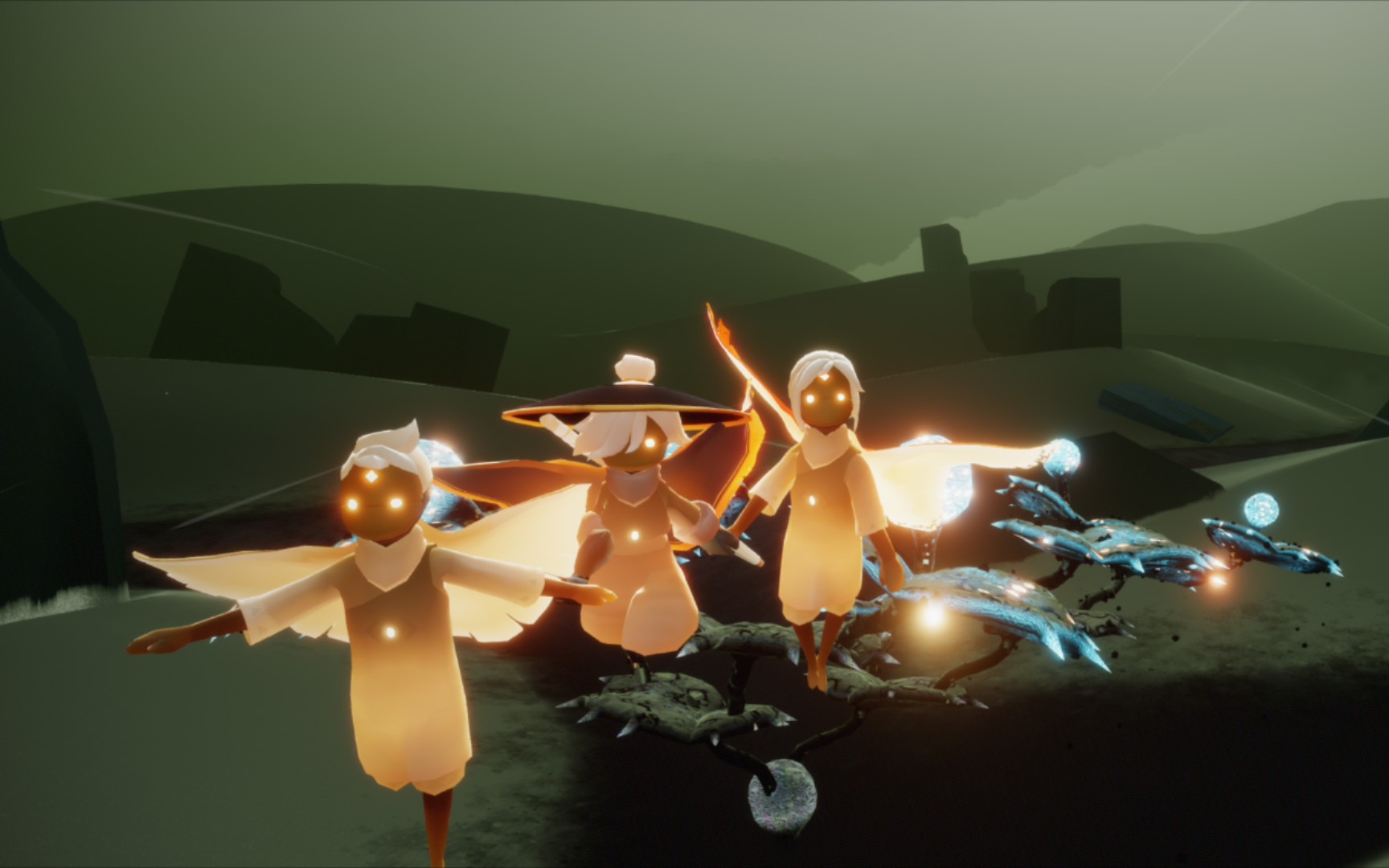 日常记录光遇我与两位光之子的趣事