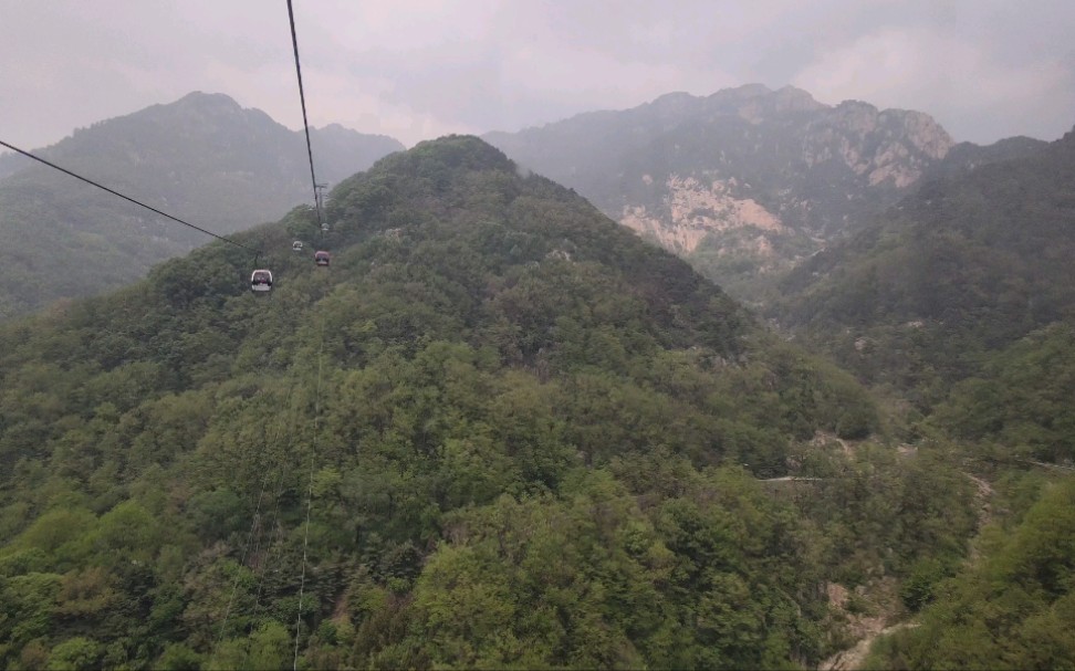 山东泰安泰山索道(中天门南天门)哔哩哔哩bilibili