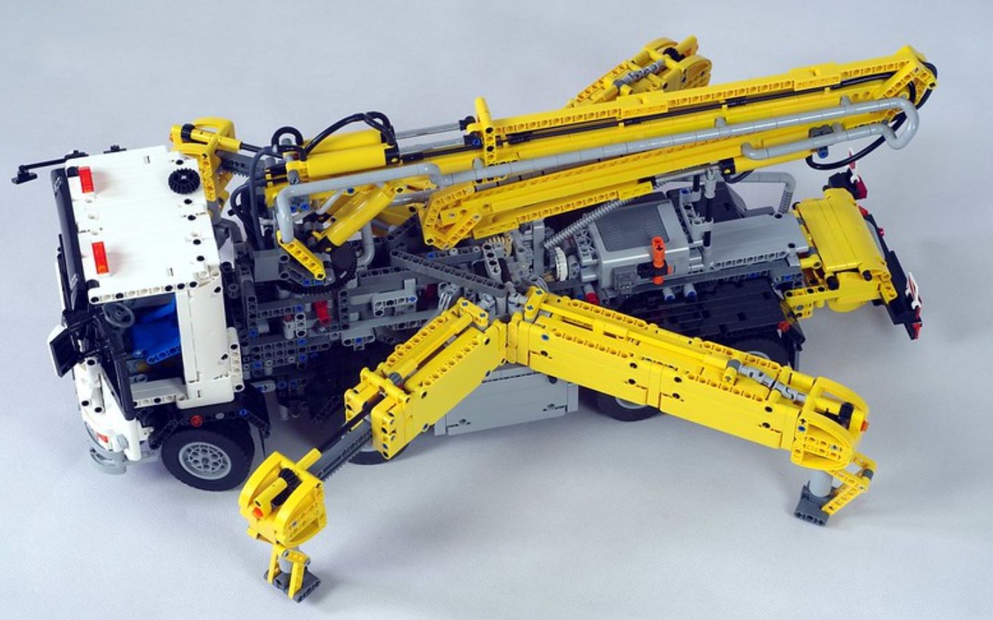 水泥浇灌车lego乐高technic科技机械moc