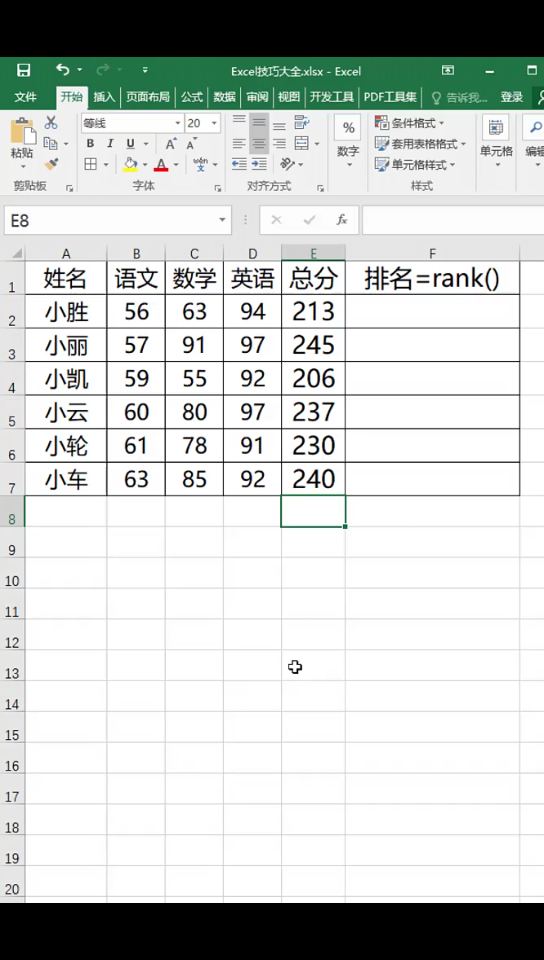 快速排名函数哔哩哔哩bilibili