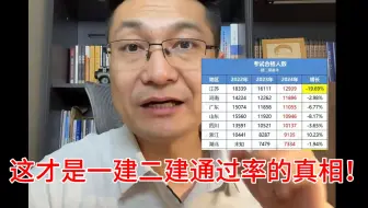 一建二建真实通过率竟然是这样的，劝大家别活在梦里了……
