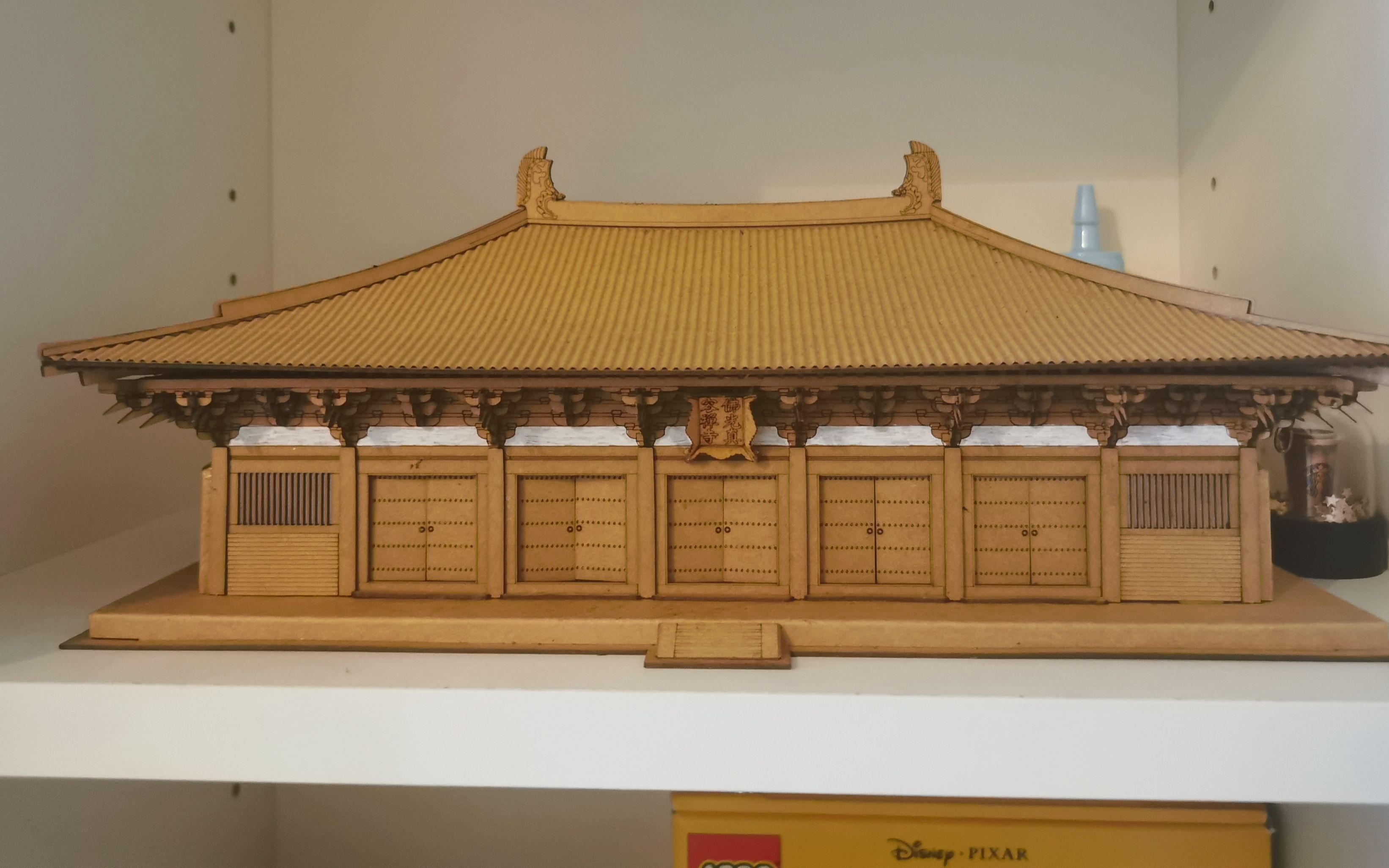 唐代佛光寺大殿纸模型制作过程