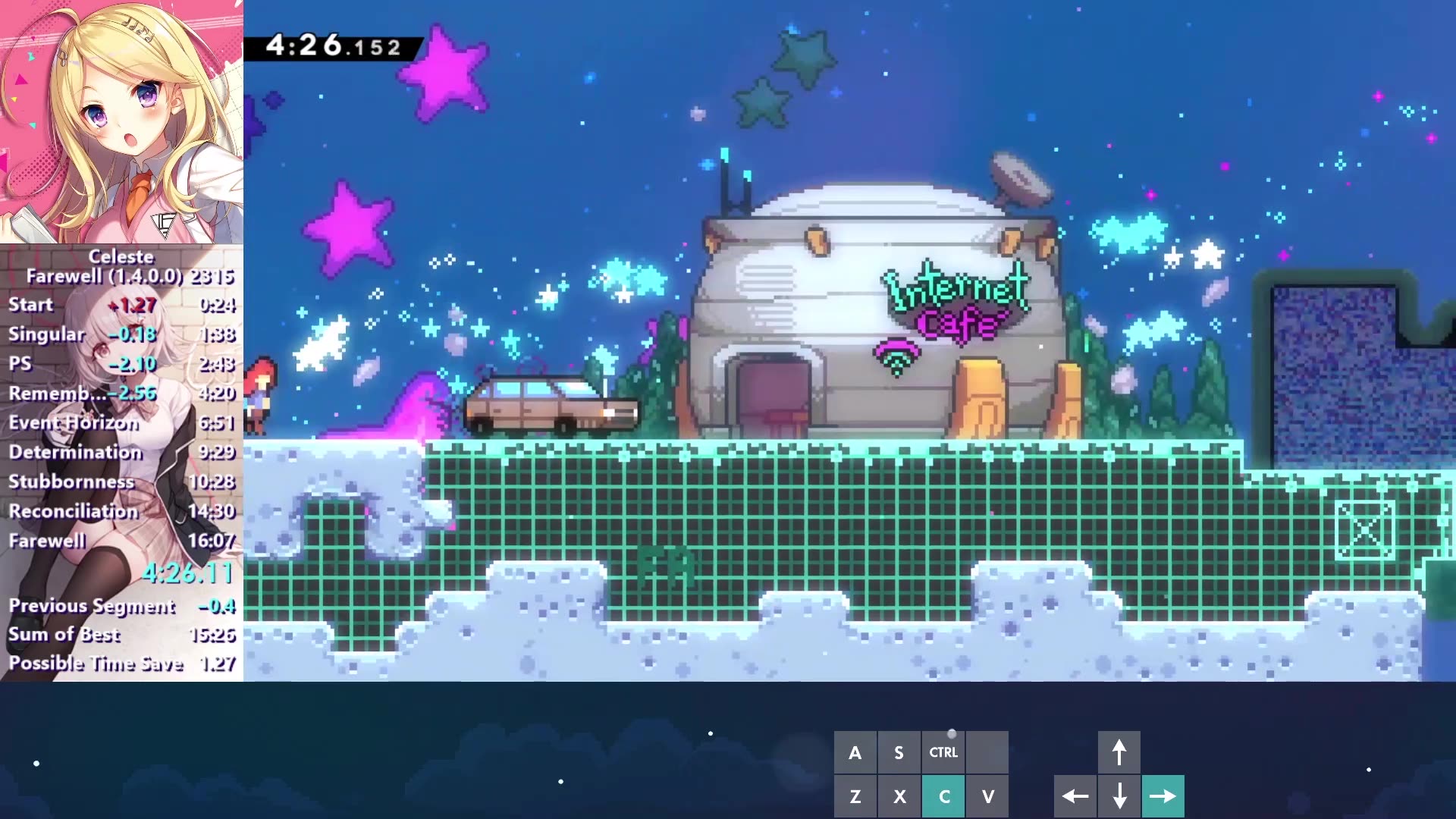 celeste蔚蓝第九章farewell速通16分00秒704