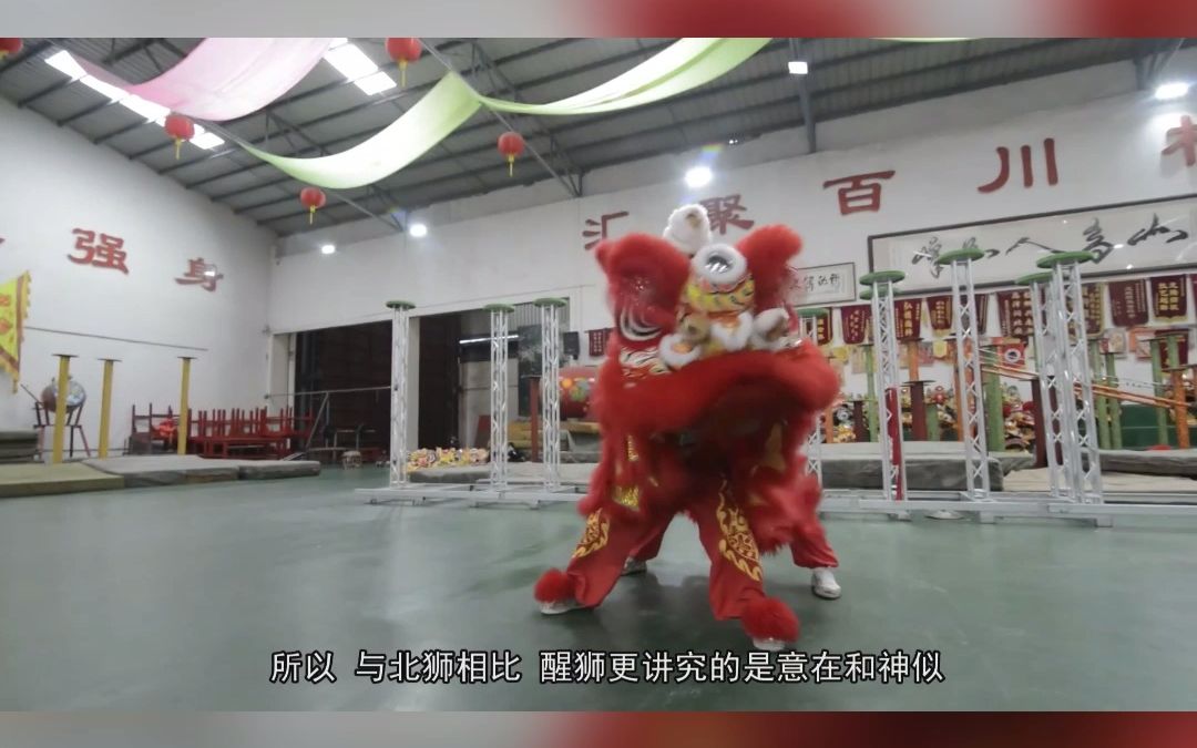 活动作品舞狮步法之四平马麒麟步跪步①