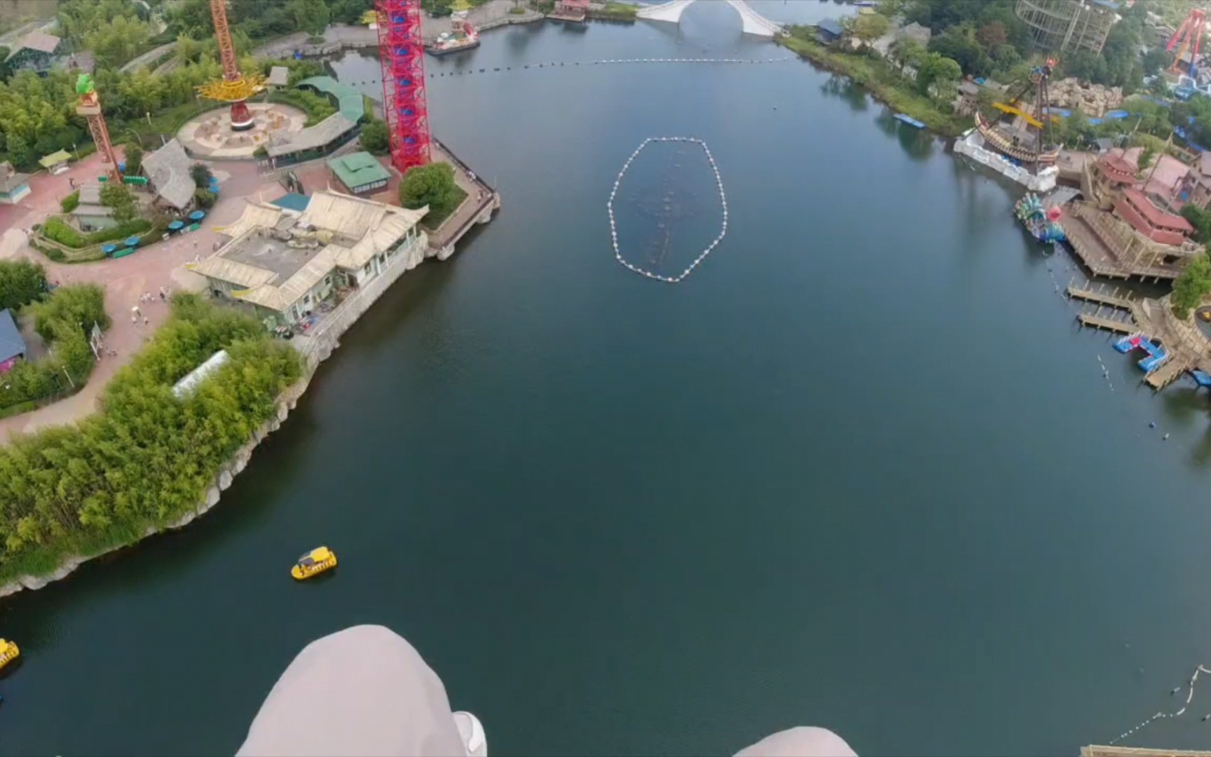 南昌融创乐园intamin跳楼机直冲云霄第一视角