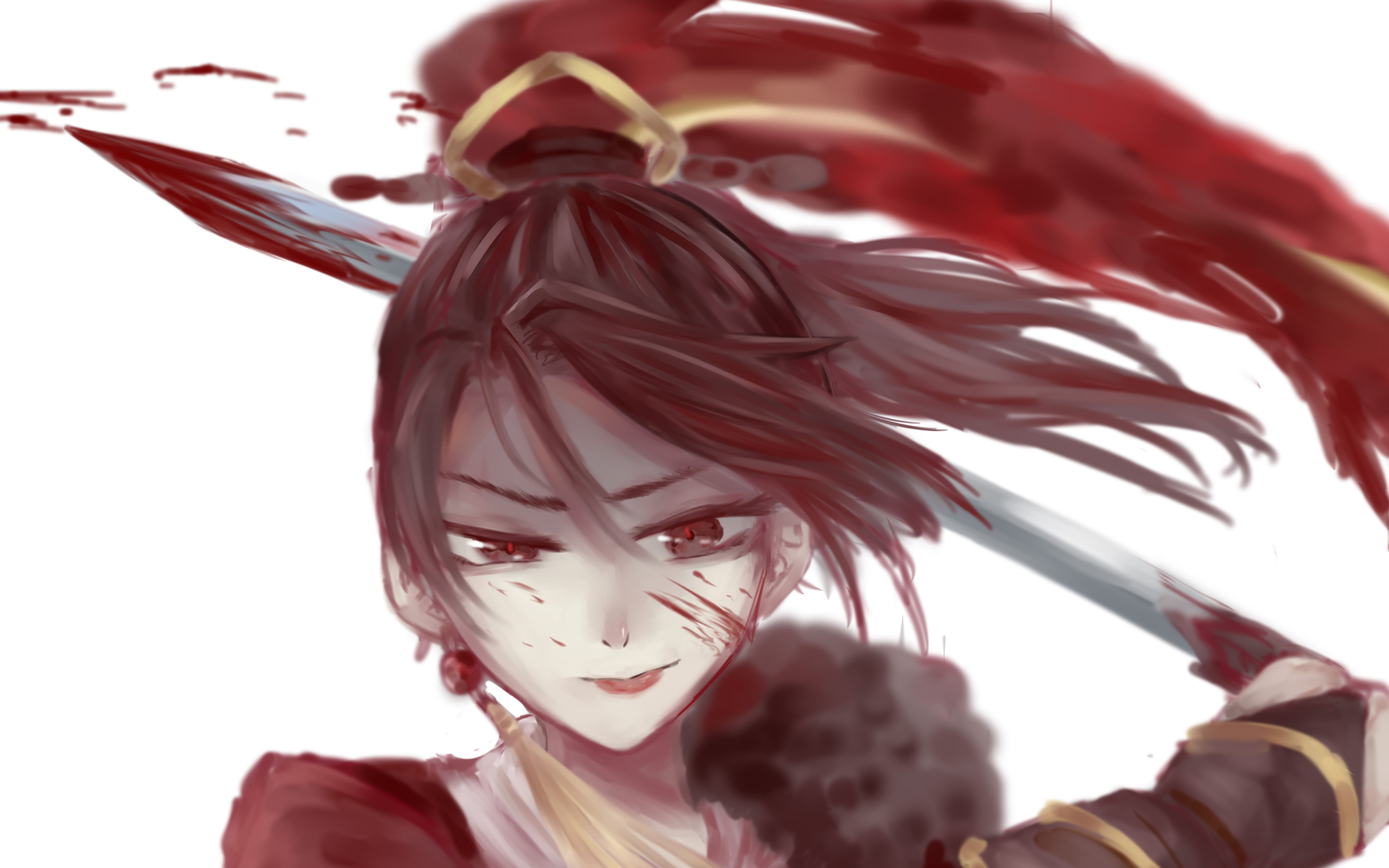 木兰行画了一个帅气的姐姐