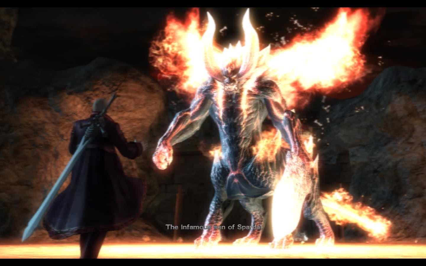 鬼泣4 萌新gmd难度但丁火牛战初体验_哔哩哔哩 (゜-゜)つロ 干杯