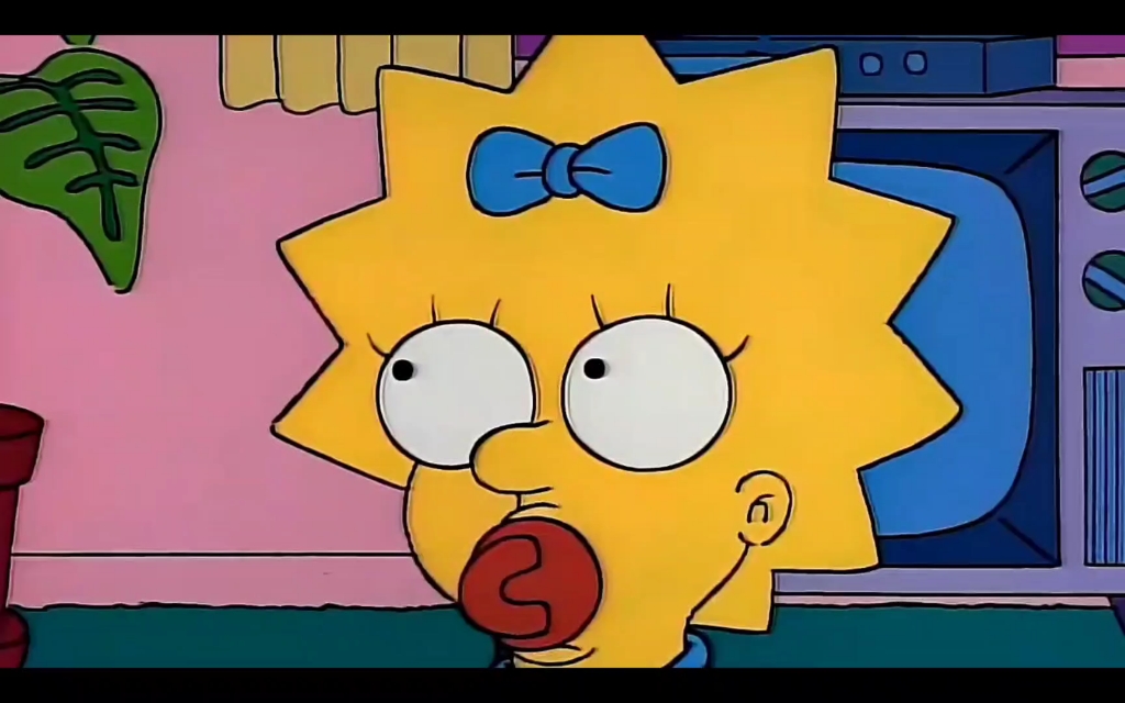 辛普森一家# 全家一起教maggie说第一句话