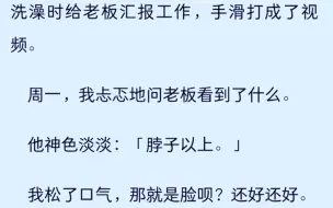 下载视频: （全文已完结）洗澡时给老板汇报工作，手滑打成视频…