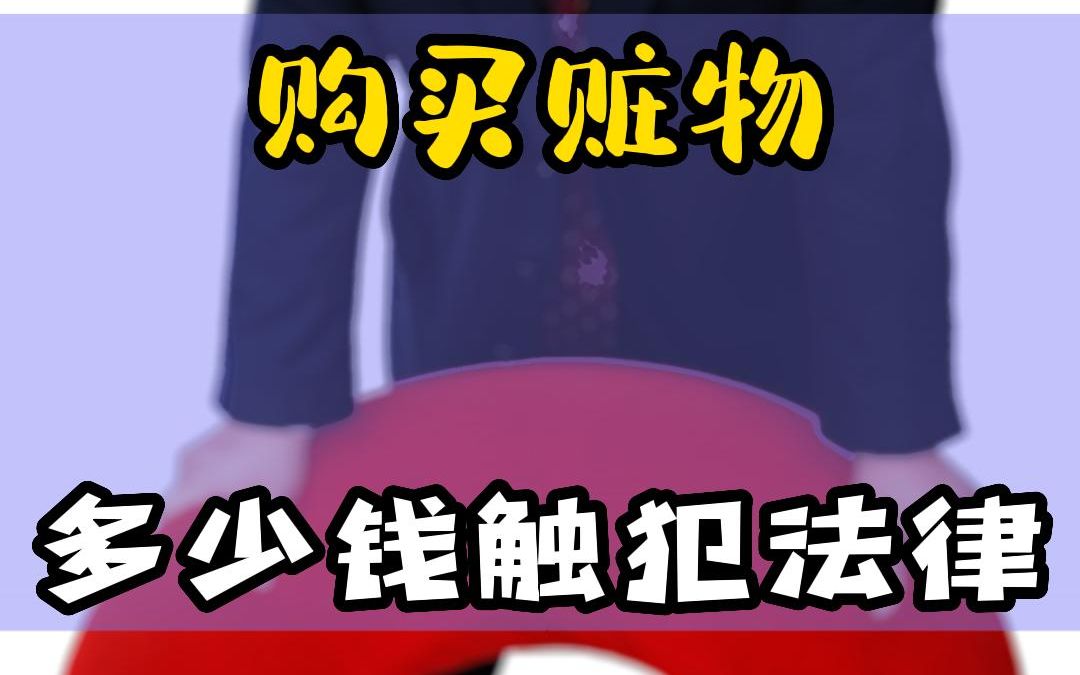 购买赃物多少钱触犯法律??哔哩哔哩bilibili