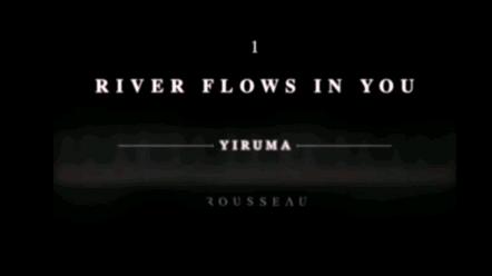 [图]【钢琴曲】《river flows in you》让音乐像河流一样流淌进你的心里～