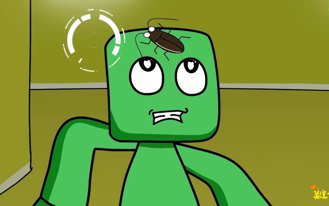 彩虹朋友:家里出现了一只蟑螂吧小蓝吓哭了