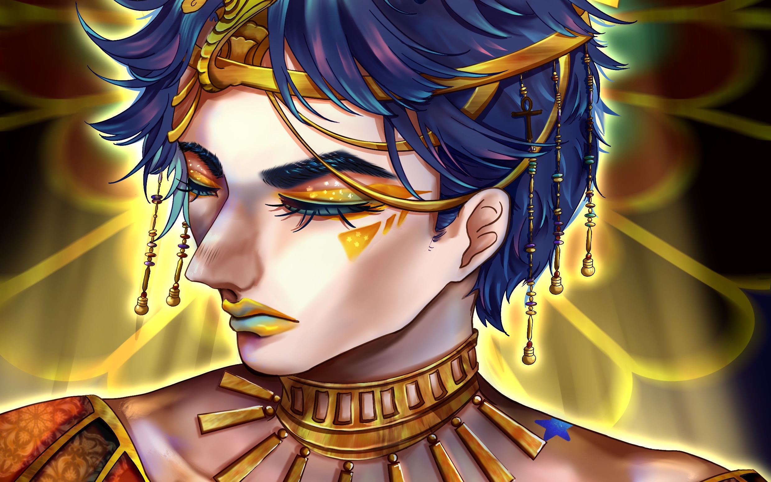 活动  埃及风妆容的乔纳森(又名:没有唇彩的jojo莫的灵魂)