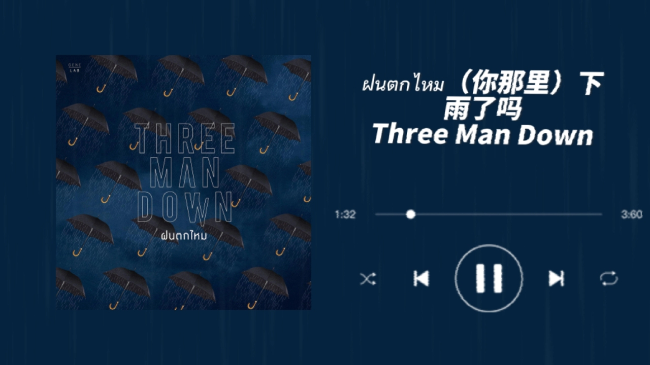 【泰歌推荐】今天你那里下雨了吗?