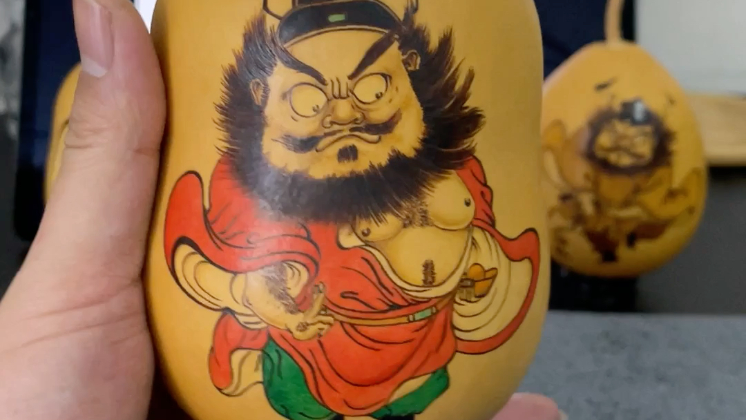 葫芦烙画之 钟馗