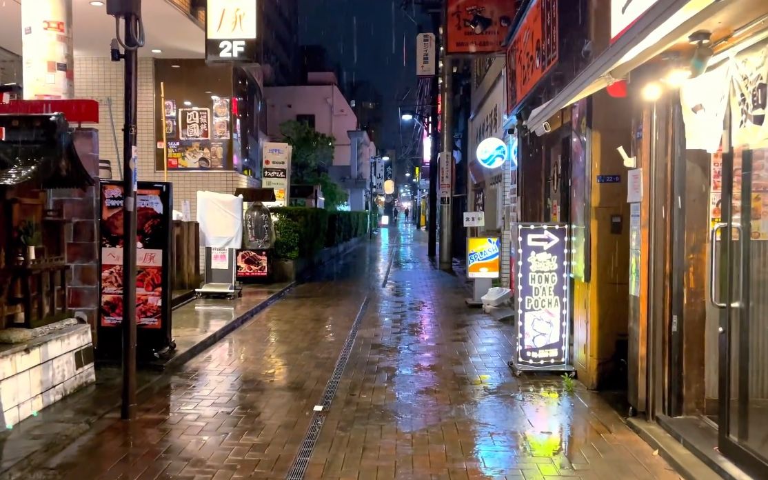 【超清日本】漫步夜晚雨中的东京都港区 田町滨松町 (1080P高清版) 2021.5哔哩哔哩bilibili