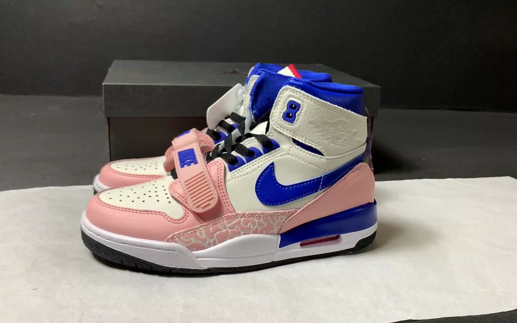 2023新品春季莆田鞋 nike air jordan legacy aj312 白蓝粉 高帮复古